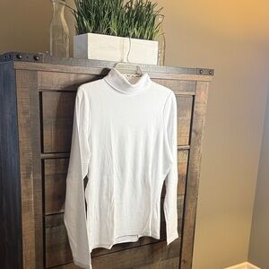 Vineyard Vines White Branded Ribbed Tee